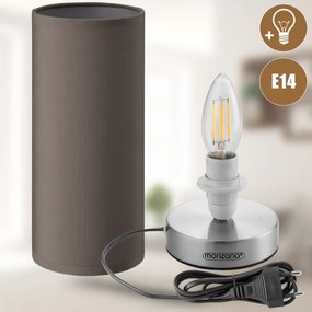 Conjunto de 2 Candeeiros de mesa Jasmin Regulável taupe