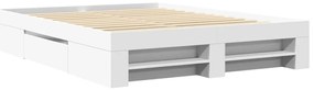 Estrutura de cama sem colchão 160x200 cm branco