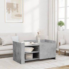 Mesa de centro 100x50x50cm derivados de madeira cinza cimento