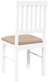 Cadeiras de jantar com almofadões 2 pcs madeira maciça branco