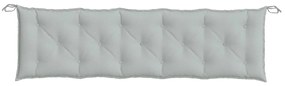 Almofadão banco jardim 180x50x7cm mesclado tecido cinza-claro