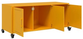 Móvel de TV 100,5x39x43,5 cm aço amarelo mostarda