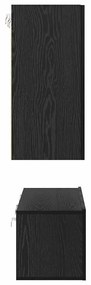 Conjunto de móvel de TV 6 pcs Carvalho Preto 60 x 30 x 30 cm
