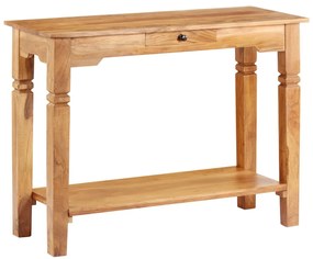 Mesa consola 100x40x76 cm madeira de acácia maciça
