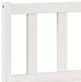 Cama extra longa sem colchão 200x220 cm pinho maciço branco