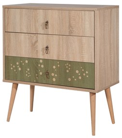 Cômoda City Trio – Multicolor – 80x89x40 cm