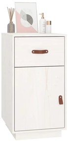 Armário de secretária 40x50x75 cm pinho maciço branco