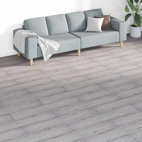 vidaXL Tábuas soalho PVC não-autoadesivo 5,26 m² 2 mm cinzento-escuro