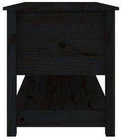 Mesa de centro 102x49x55 cm pinho maciço preto