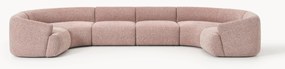 Sofá de canto comprido modular XL em bouclé Sofia