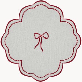 Individual de mesa com bordado de laço Mimosa