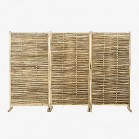 Biombo Em Bambu Epkos Bambu - Sklum