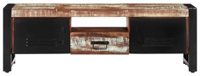 Móvel de TV 120x30x40 cm madeira recuperada maciça