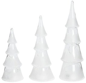 Conjunto de 3 figuras decorativas de natal com iluminação LED KIERINKI Beliani
