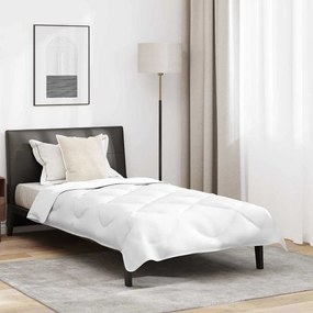 vidaXL Edredão com travesseiro 2 pcs Branco Microfibra