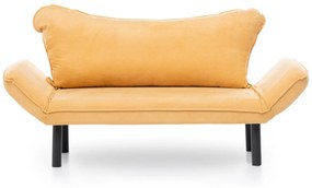 Sofá Cama "Chatto" – Amarelo Mostarda  – 180x65x70 cm – Design Moderno