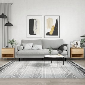 vidaXL Mesas de centro 2 pcs 50x46x50cm deriv. madeira carvalho sonoma