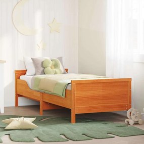 vidaXL Cama extensível para crianças Castanho-mel 80 x 130 / 165 / 200 cm