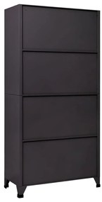 Cacifo aço 90x45x180 cm antracite e branco