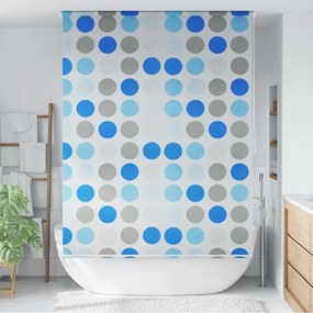 Estore de rolo para o duche 160x240 cm círculos