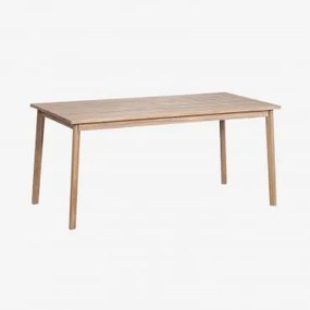 Rectangular Acacia Wood Dining Table Kaela Marrom Acácia Claro & 180 X 90 Cm - Sklum