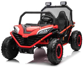 Carro elétrico para Crianças 24V 2 Lugares Buggy FASTER Rodas de EVA, Assento de couro Vermelho