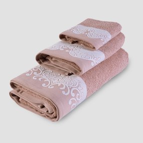 6 Toalhas de banho 500 gr/m2 - 100% algodão: Rosa