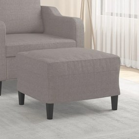 vidaXL Apoio de pés 60x50x41 cm tecido cinza-acastanhado