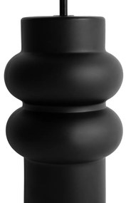 Candeeiro de mesa design cerâmica preta 17 cm sem abajur - Alisia Design