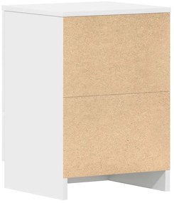 Mesas de cabeceira 2 pcs derivados de madeira branco
