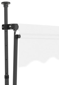 Toldo retrátil manual com LED 200 cm creme