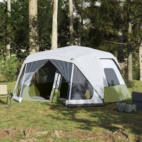 vidaXL Tenda familiar c/ LED 10 pessoas libertação rápida azul-claro
