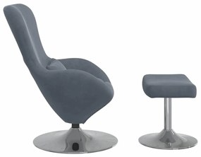 Poltronas, Recliners &amp; Cadeiras-Camas 2 pcs Cinzento escuro