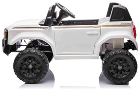 Jipe elétrico para crianças Toyota Landcruiser 12V controlo remoto de 2,4 GHz, entrada USB/AUX, Bluetooth, suspensão, bateria de lítio, luzes LED Bran