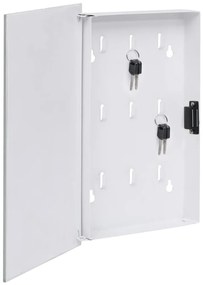 Chaveiro com quadro magnético 30x20x4 cm branco