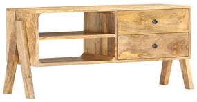 Móvel de TV 97x35x47 cm madeira de mangueira maciça
