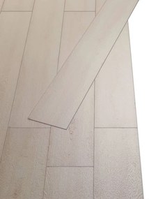 Tábuas soalho PVC auto-adesivo 5,02 m² 2 mm carvalho branco