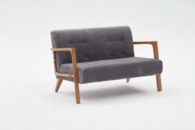 Sofá de 2 Lugares Kemer – Cinzento – 114x80x85 cm