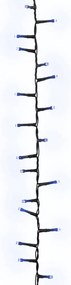 Cordão de luzes compacto 3000 luzes LED 65 m PVC azul