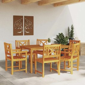 Cadeiras de Jardim vidaXL 6 pcs 56x55.5x90 cm Madeira Sólida de Acácia