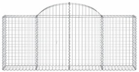 Cestos gabião arqueados 20pcs 200x30x80/100cm ferro galvanizado