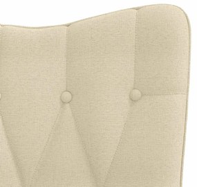 Cadeira de baloiço tecido cor creme