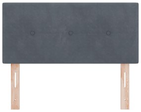Cabeceira vidaXL Button Tufted Cinza Escuro 80 cm em Veludo