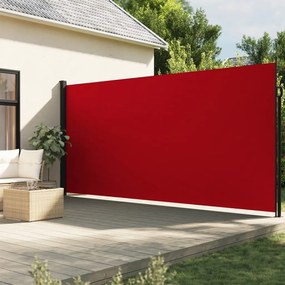 Toldo lateral retrátil 200x600 cm vermelho