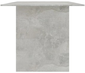 Mesa de jantar derivados de madeira cinzento cimento