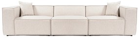 Sofá de 3 Lugares Lora – Castanho Claro – 303x108x65 cm