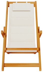 Cadeiras de Praia Dobráveis vidaXL 2 pcs Cinzento Claro em Madeira de