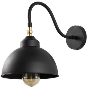 Candeeiro de Parede Saglam – Preto – 21 x 32 cm