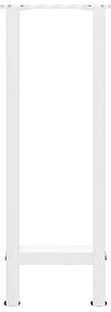 Pés de mesa de console , brancos, 2 peças, 38x(72-73) cm, aço