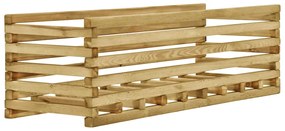 vidaXL Canteiro elevado para jardim 120x40x38,5 cm pinho impregnado
